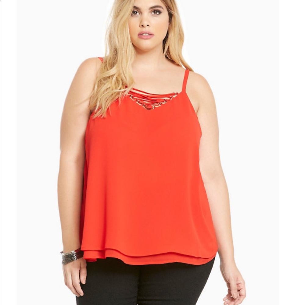 Torrid Red Cami Size 1